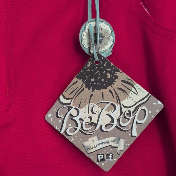 NWT BeBop Red Plus Size Jean Shorts 18 -811U - Picture 2 of 5